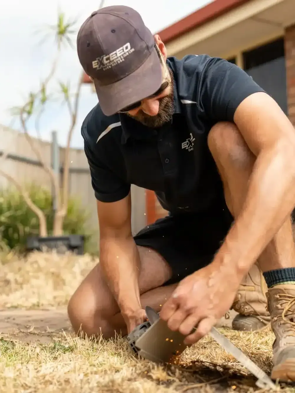 A Klemzig plumber at work on a job